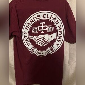 Men's Burgundy Graphic Tee